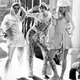 Models pose in designs from May Quant’s 1969 collection. The jumpsuit in the center was known as the “Razzamatazz.”